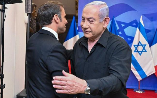 Reunión entre Macron y Netanyahu en Tel Aviv.