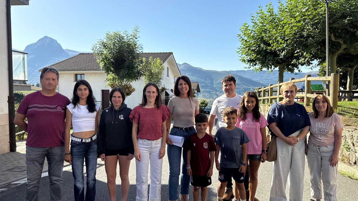 Visita de Azahara Domínguez a Gaintza.