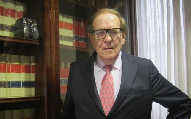 El economista Ramón Tamames, candidato de la moción de censura de Vox, en una imagen de archivo.