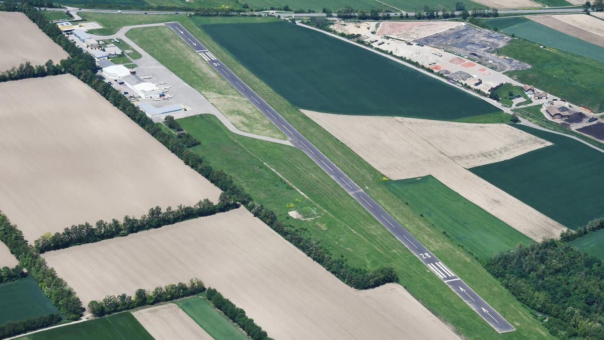 Aeródromo de Langenlois, en Austria.