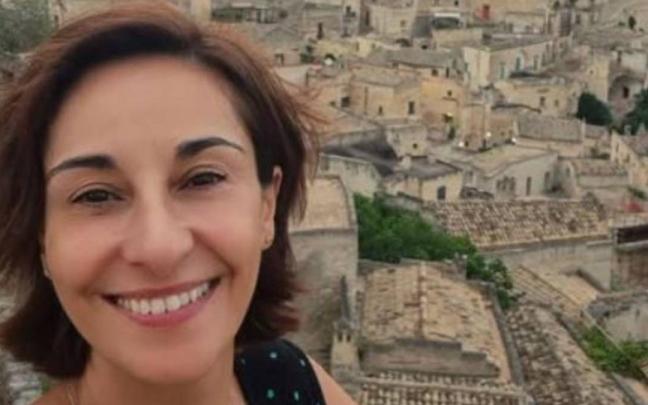 Adela González durante sus vacaciones