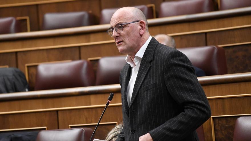 El diputado del PNV, Joseba Andoni Agirretxea, en una sesión de control.