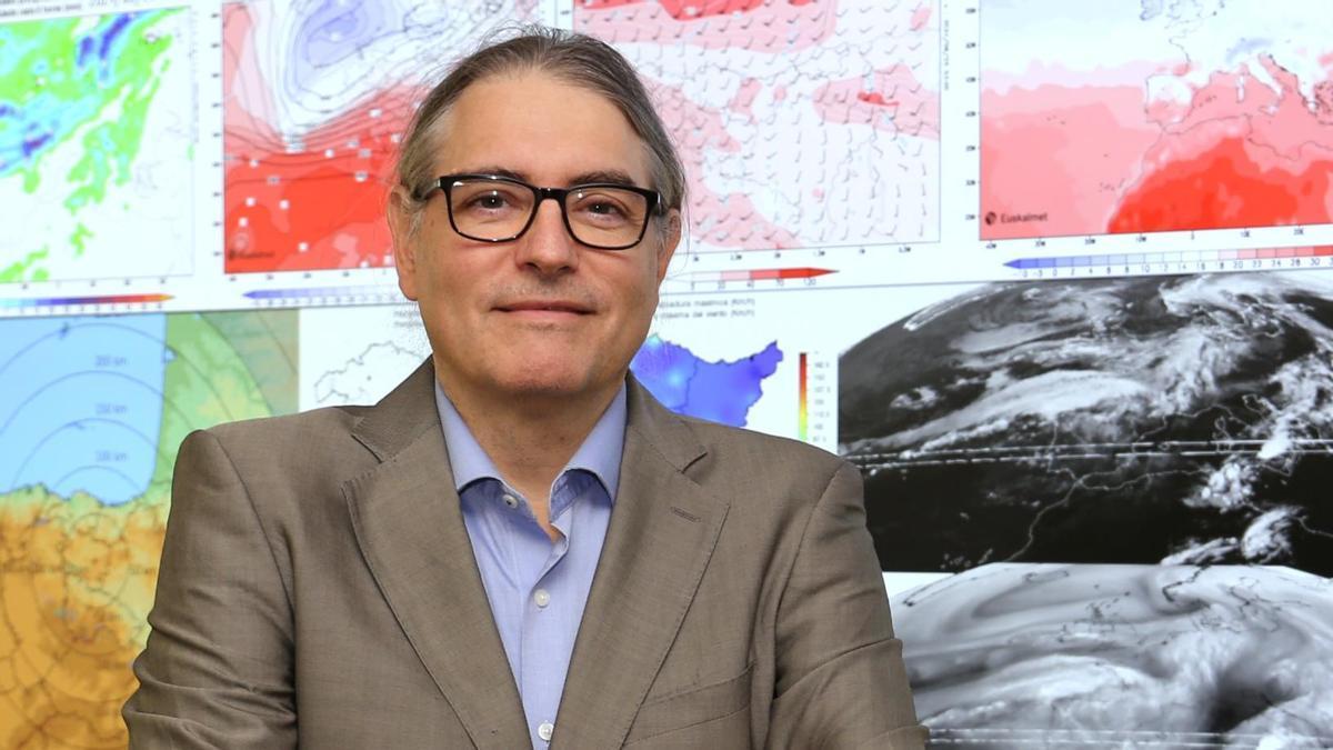 Santiago Gaztelumendi, director de Estrategia y Coordinación de Euskalmet, analiza cómo está cambiando el clima en Euskadi .