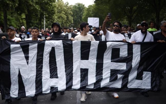 Protesta por la muerte de Nahel a manos de un policía en Nanterre. Protesta por la muerte de Nahel a manos de un policía en Nanterre.