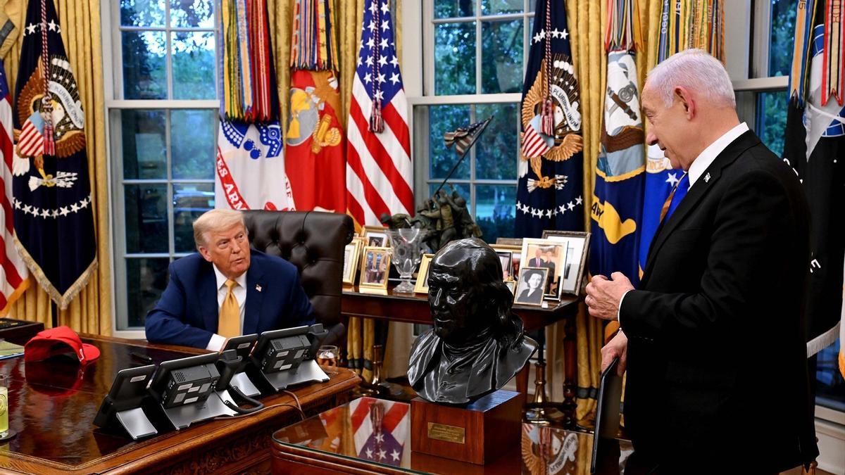 Trump y Netanyahu, en el Despacho Oval.