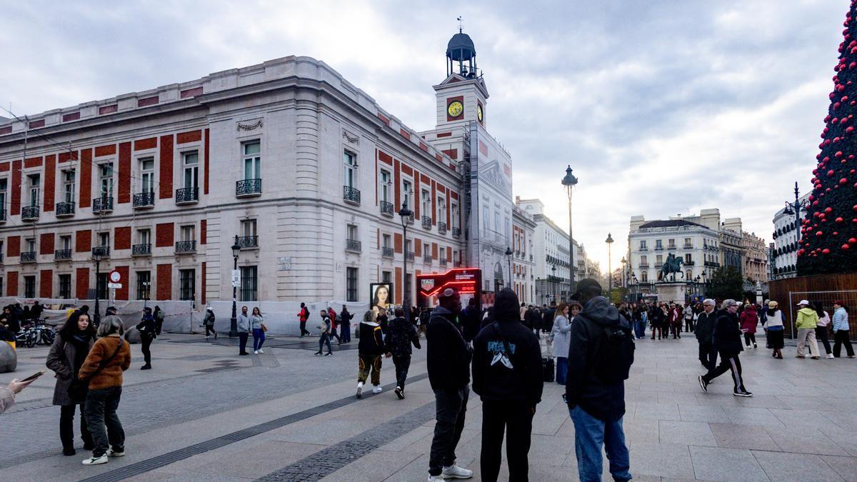 Exterior de la Real Casa de Correos, sede del Gobierno de la Comunidad de Madrid.