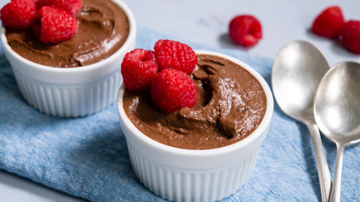Mousse de aguacate y chocolate