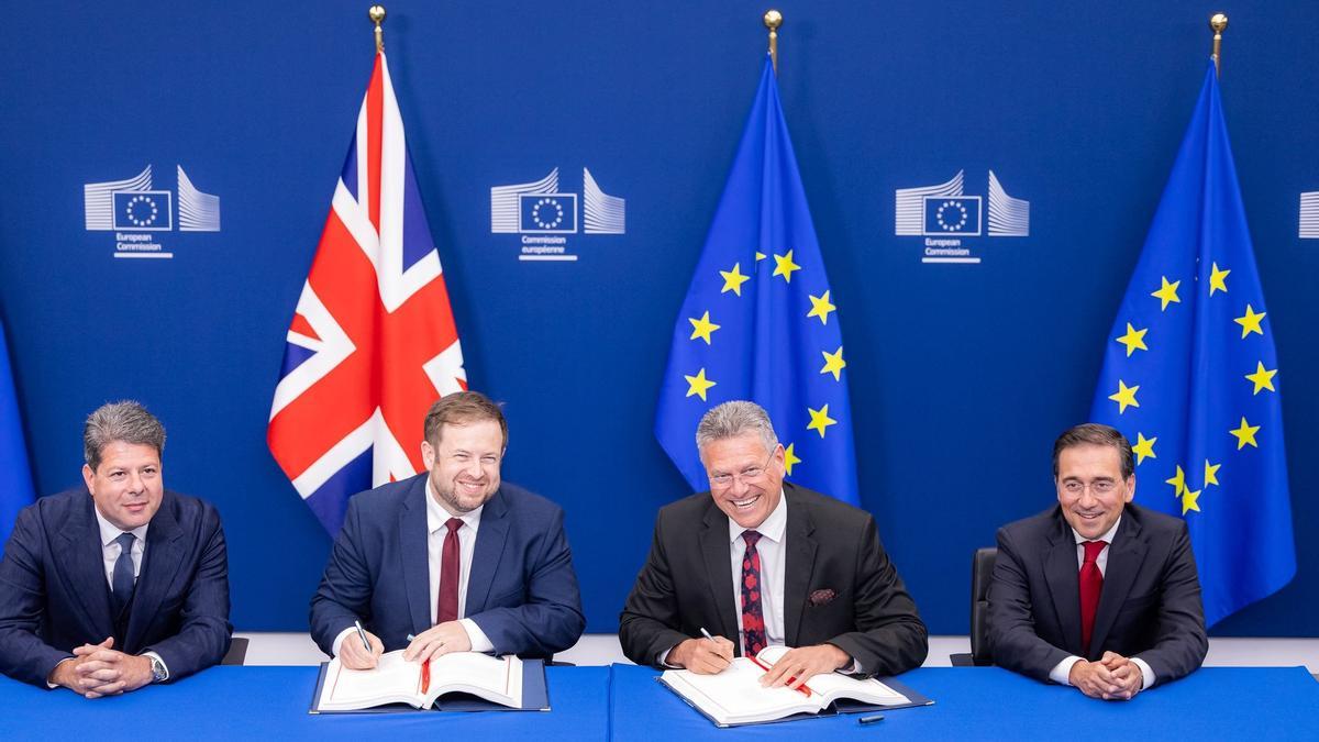 La UE y el Reino Unido firman el acuerdo sobre Gibraltar.