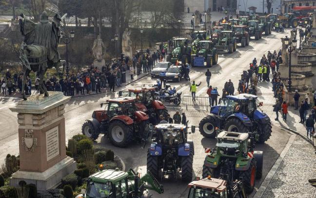 Movilización del sector agrario en Burgos.