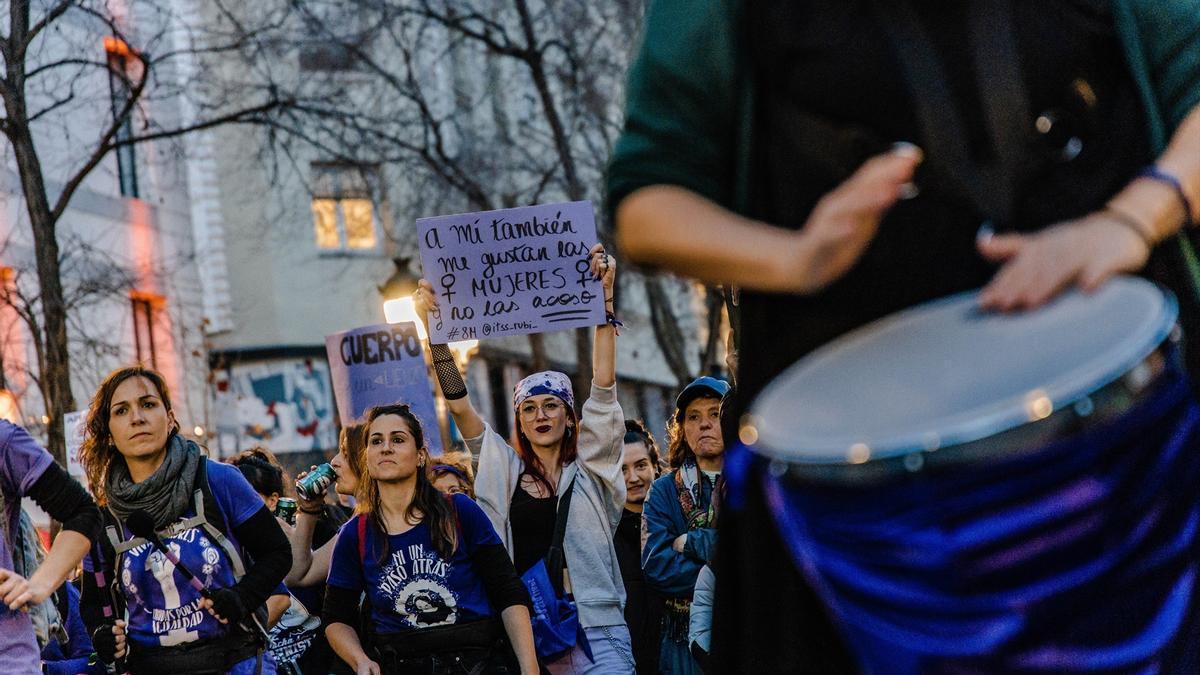 Imagen de archivo de la manifestación del 8M en Madrid.