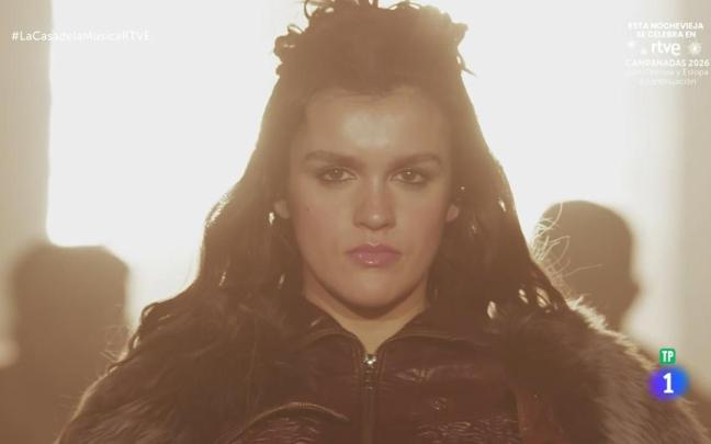 Amaia Romero, durante su actuación.