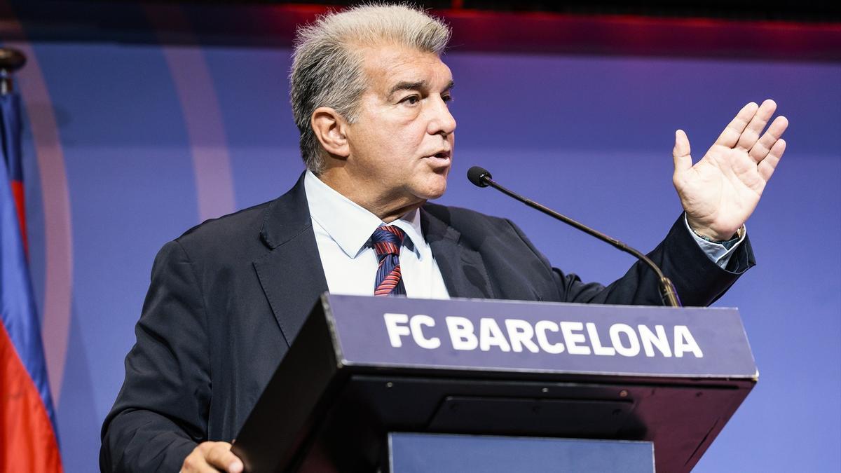 El presidente del FC Barcelona, Joan Laporta.