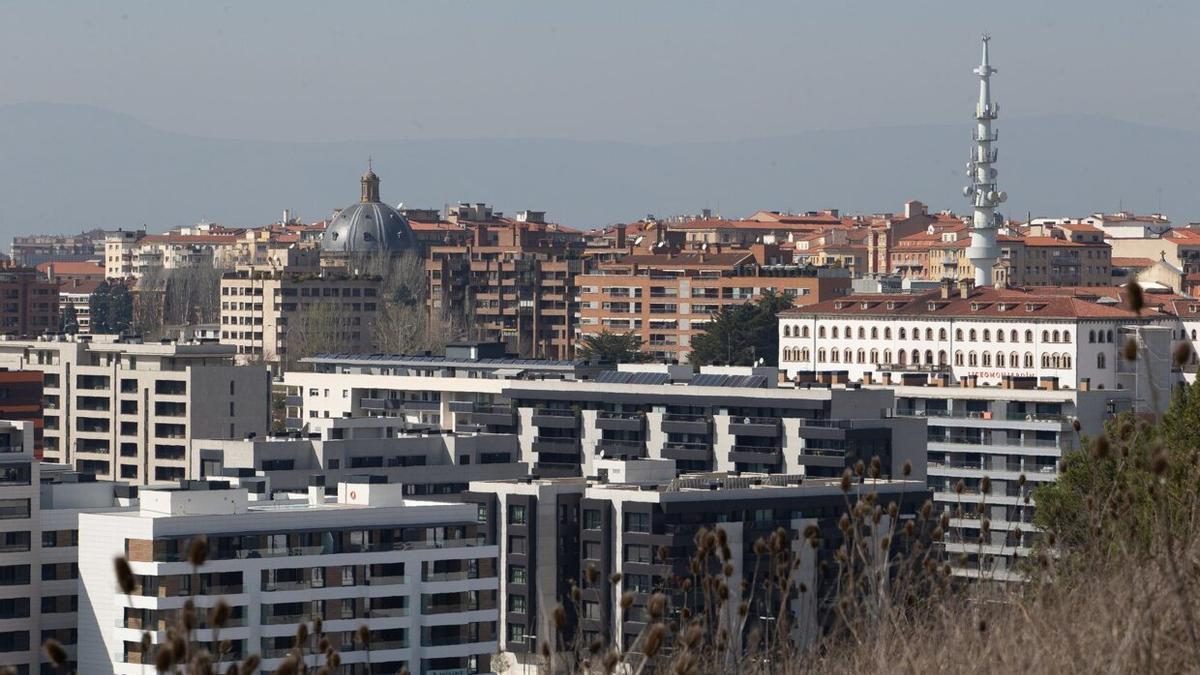 Vistas de Lezkairu, uno de los barrios de Pamplona más seguros según sus vecinos