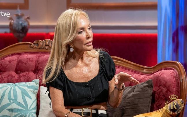 Carmen Lomana durante su entrevista en 'La Revuelta'