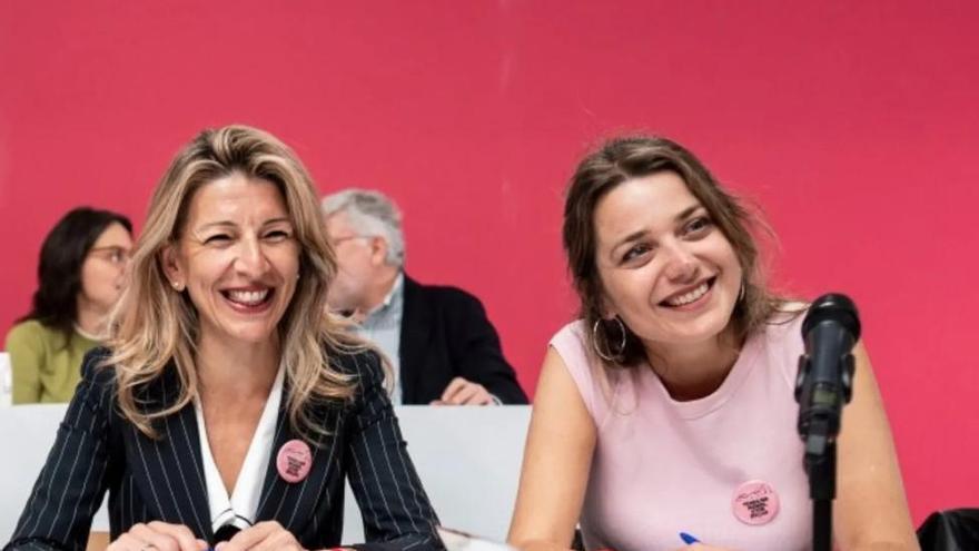Yolanda Díaz y Laura Moreno.