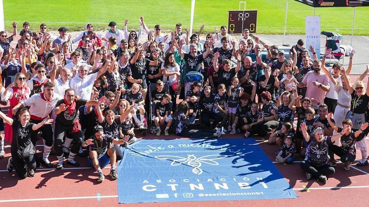 Final de uno de los retos organizados en Basauri para recaudar fondos