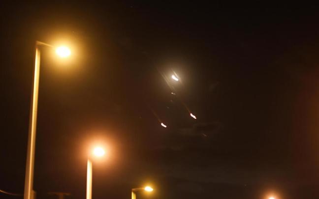 Proyectiles lanzados desde Irán a Israel