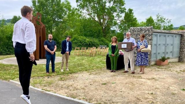 El acto de entrega de los restos de Aquilino Florez tuvo lugar este miércoles en la más estricta intimidad / Ayuntamiento de Orduña El acto de entrega de los restos de Aquilino Florez tuvo lugar este miércoles en la más estricta intimidad