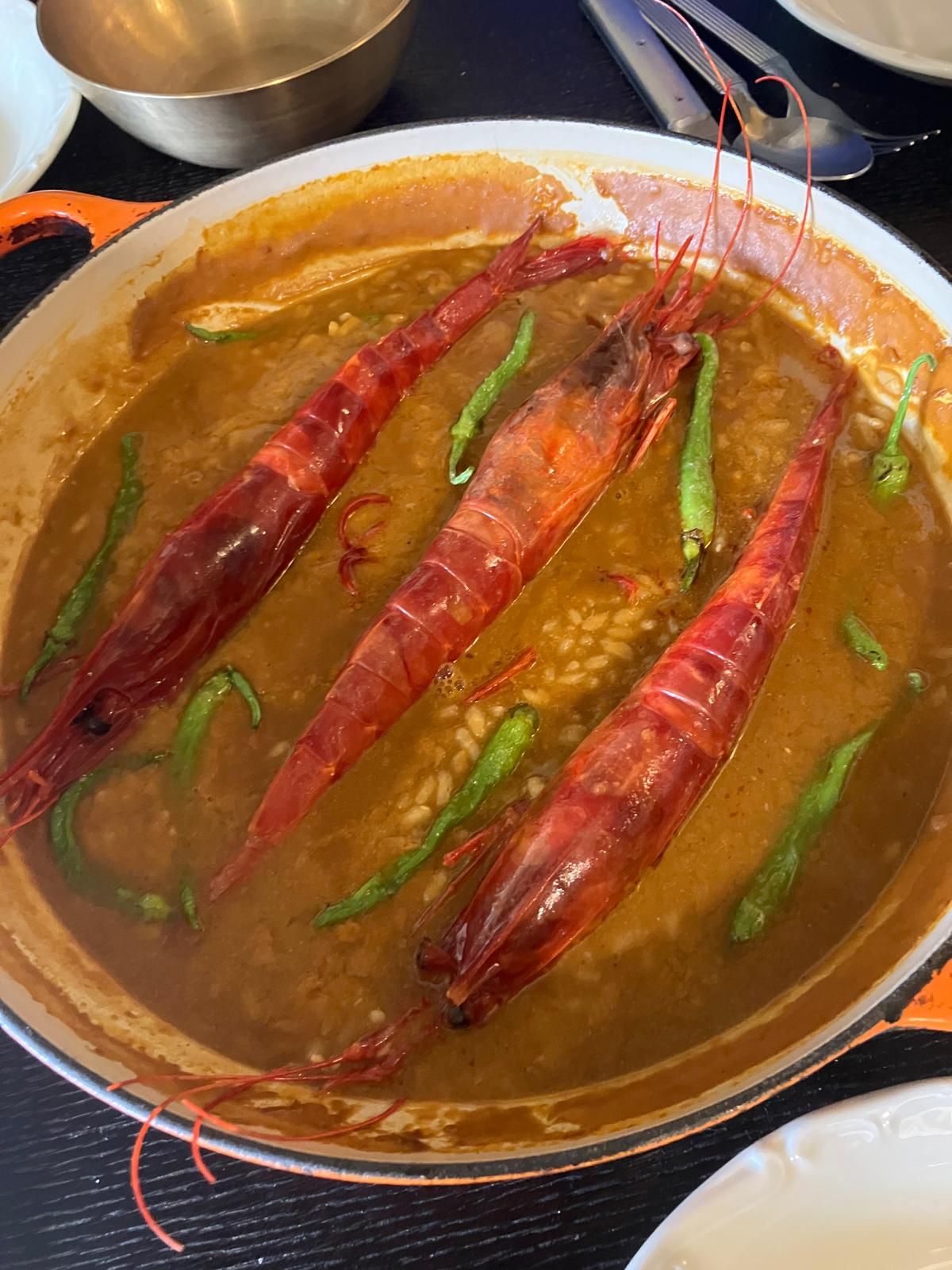 Arroz con carabinero, en Le Petit Gril