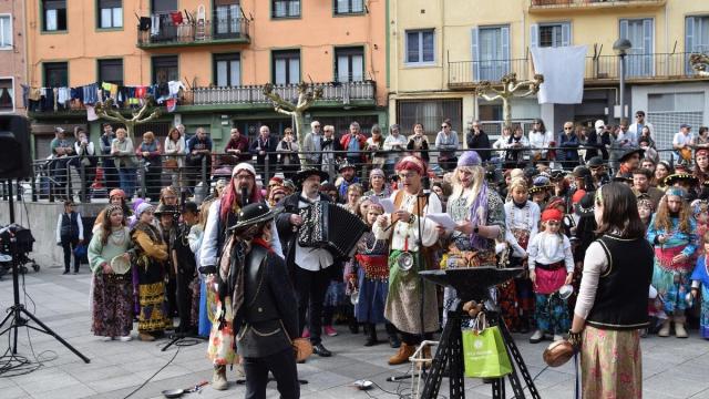 El campamento de los caldereros en Serafín Esnaola.