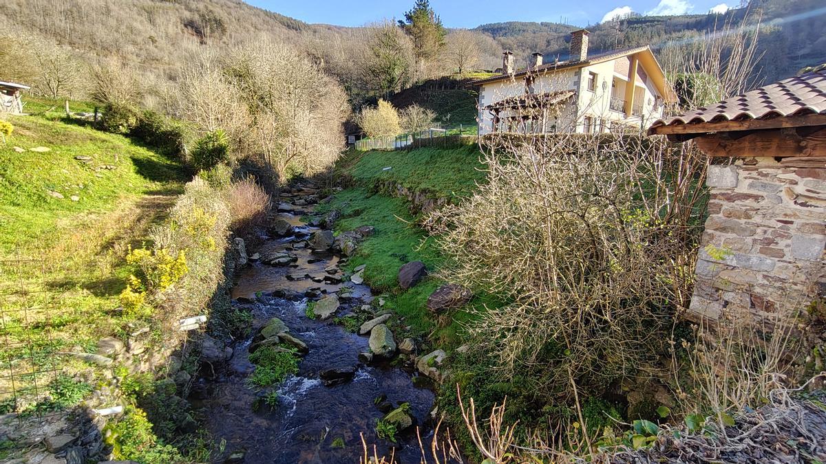 El río Elduarain, a su paso por Belauntza.