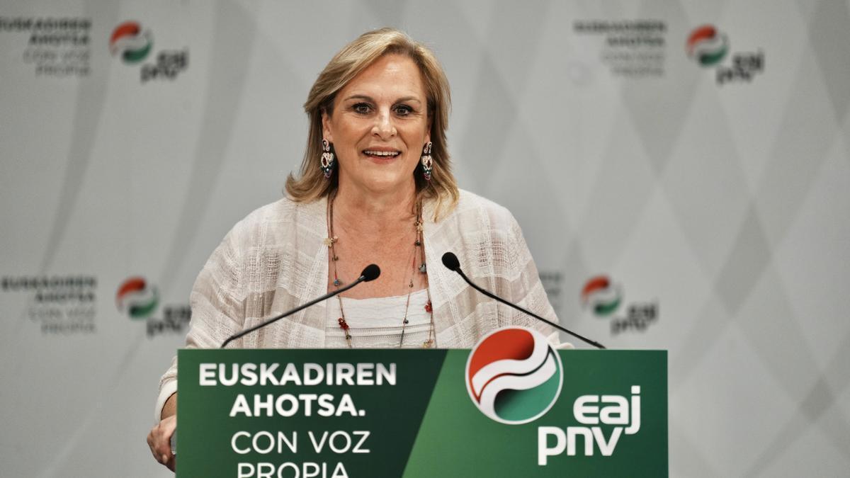 La presidenta del Bizkai Buru Batzar de EAJ-PNV, Itxaso Atutxa
