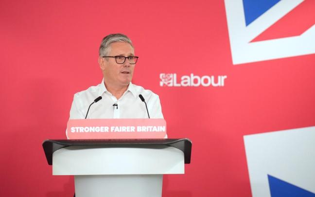 El primer ministro británico, Keir Starmer, en su discurso ante el Partido Laborista.