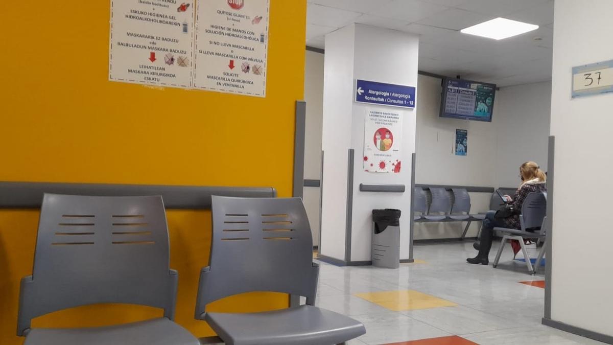 Sala de espera en un hospital.