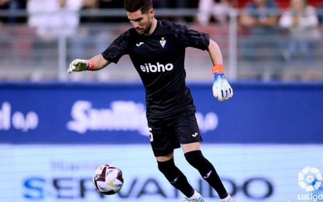 Luca Zidane, en un partido con el Eibar Luca Zidane, en un partido con el Eibar