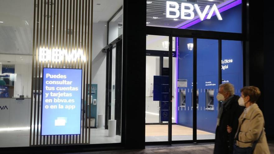 Una oficina del BBVA