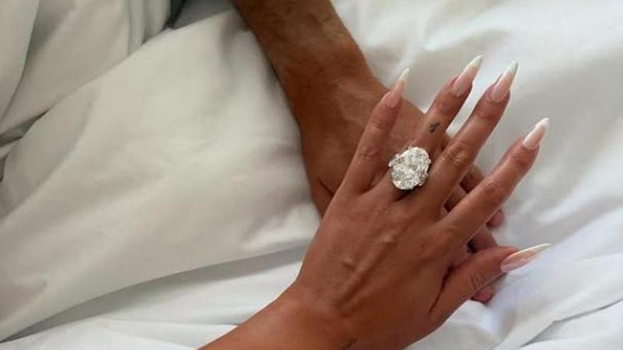 Anillo de compromiso de Cristiano Ronaldo y Georgina Rodríguez