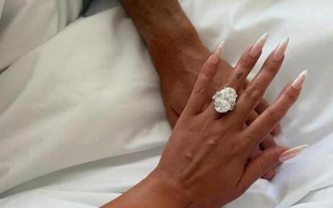 Anillo de compromiso de Cristiano Ronaldo y Georgina Rodríguez