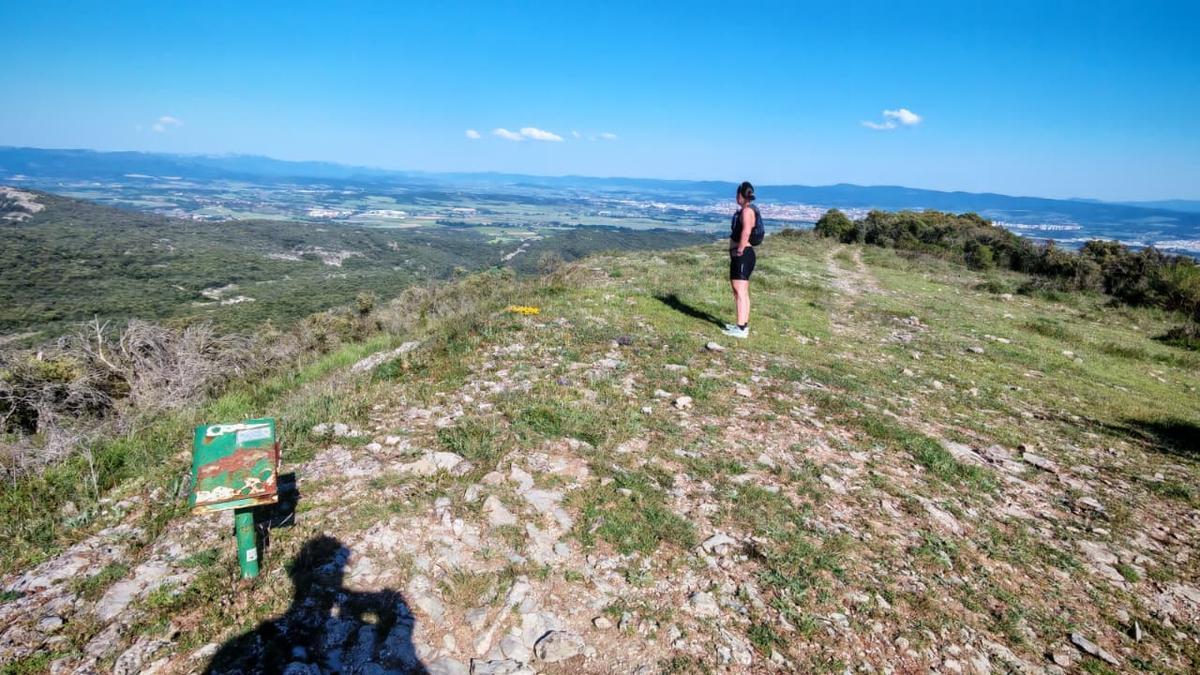 Undagana con el barranco de Zarandona y la cima de Amaritu a la izquierda