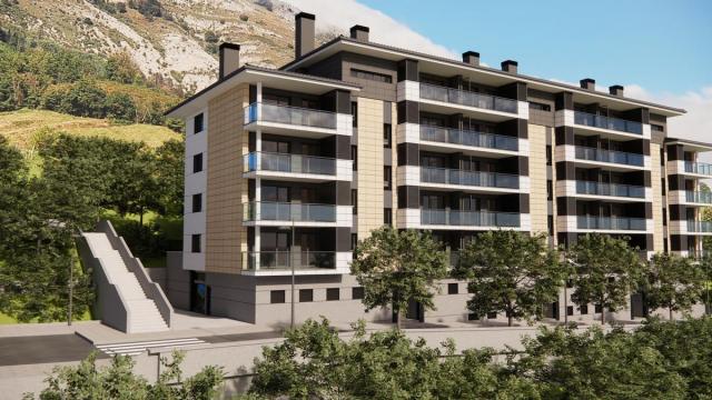 Recreación del proyecto de Santutxu, que contempla la construcción de 10 viviendas de protección oficial y 18 tasadas.