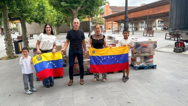 Ayuda enviada a Venezuela desde Lazkao.