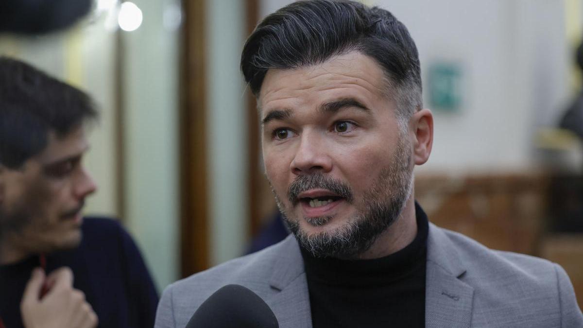 Gabriel Rufián en el Congreso de los Diputados.