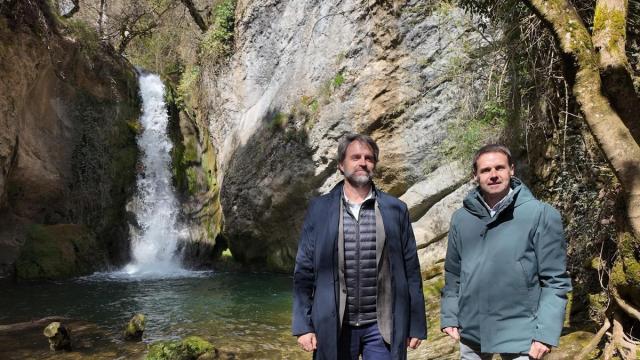 Asier López Etxebarria, director general de URA, y Xabier Zubiaur Agirre, director general de Itelazpi.