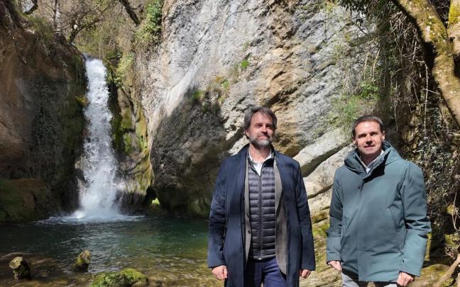 Asier López Etxebarria, director general de URA, y Xabier Zubiaur Agirre, director general de Itelazpi.