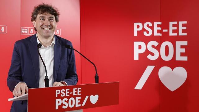 El secretario general del PSE, Eneko Andueza, este martes