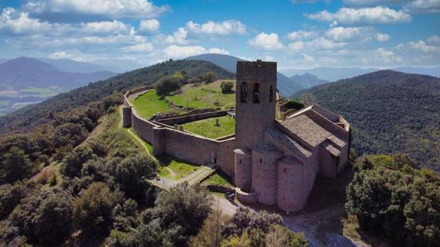 Vista aérea de Muro de Roda, en Huesca.