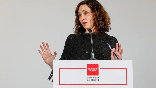 Ayuso, este jueves durante un acto en el Jardín Botánico de Madrid.