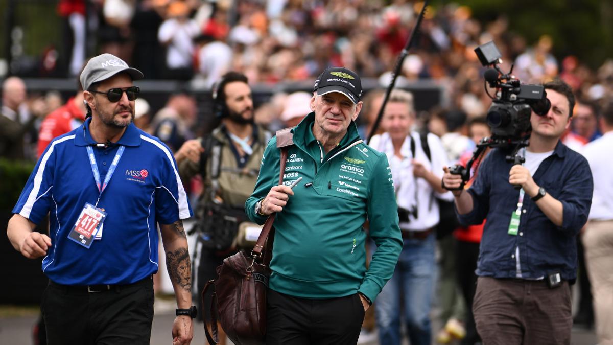 Adrian Newey, jefe de Aston Martin, en Melbourne.