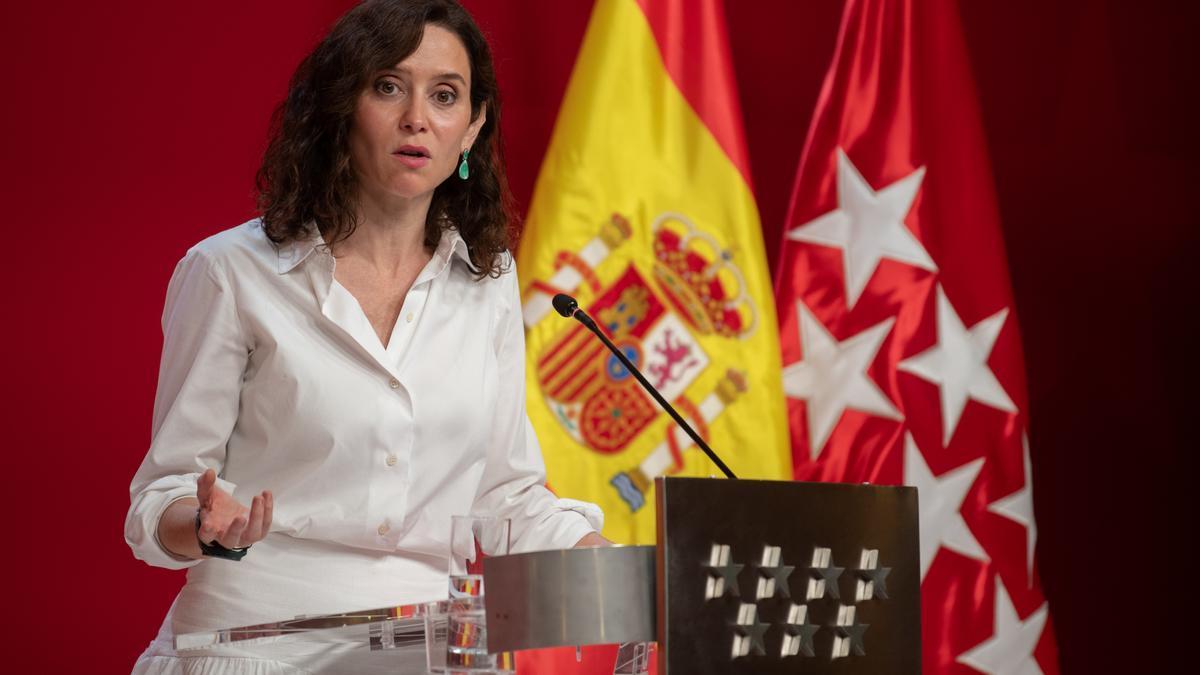 La presidenta de la Comunidad de Madrid, Isabel Díaz Ayuso.
