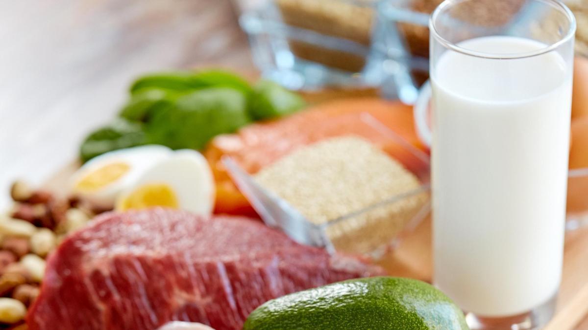 Alimentos ricos en vitaminas y minerales.