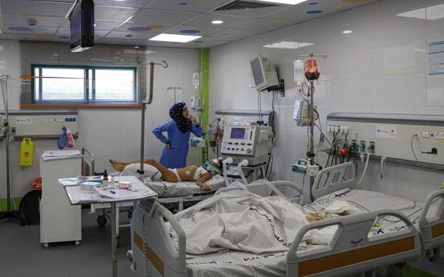 Una unidad de cuidados intensivos del Hospital de Jan Yunis.