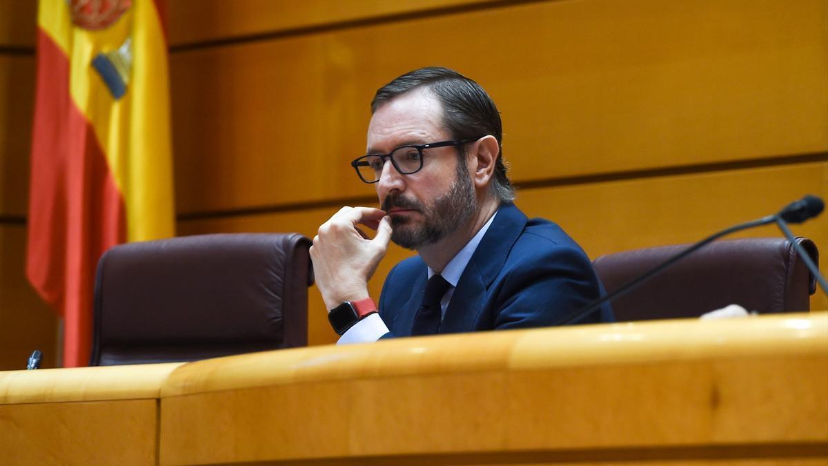 El portavoz del PP en el Senado, Javier Maroto.