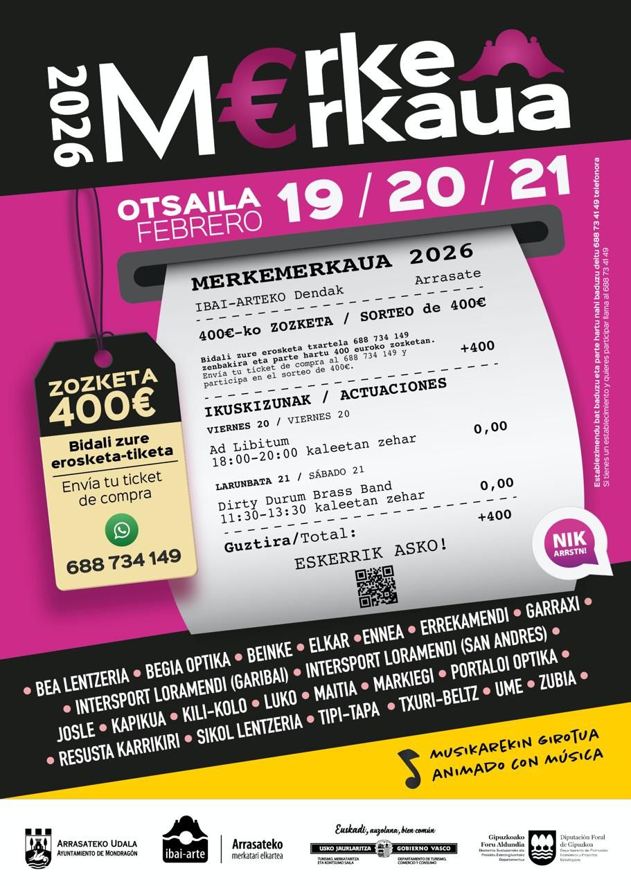 Cartel que anuncia la nueva edición de Merkemerkaua.