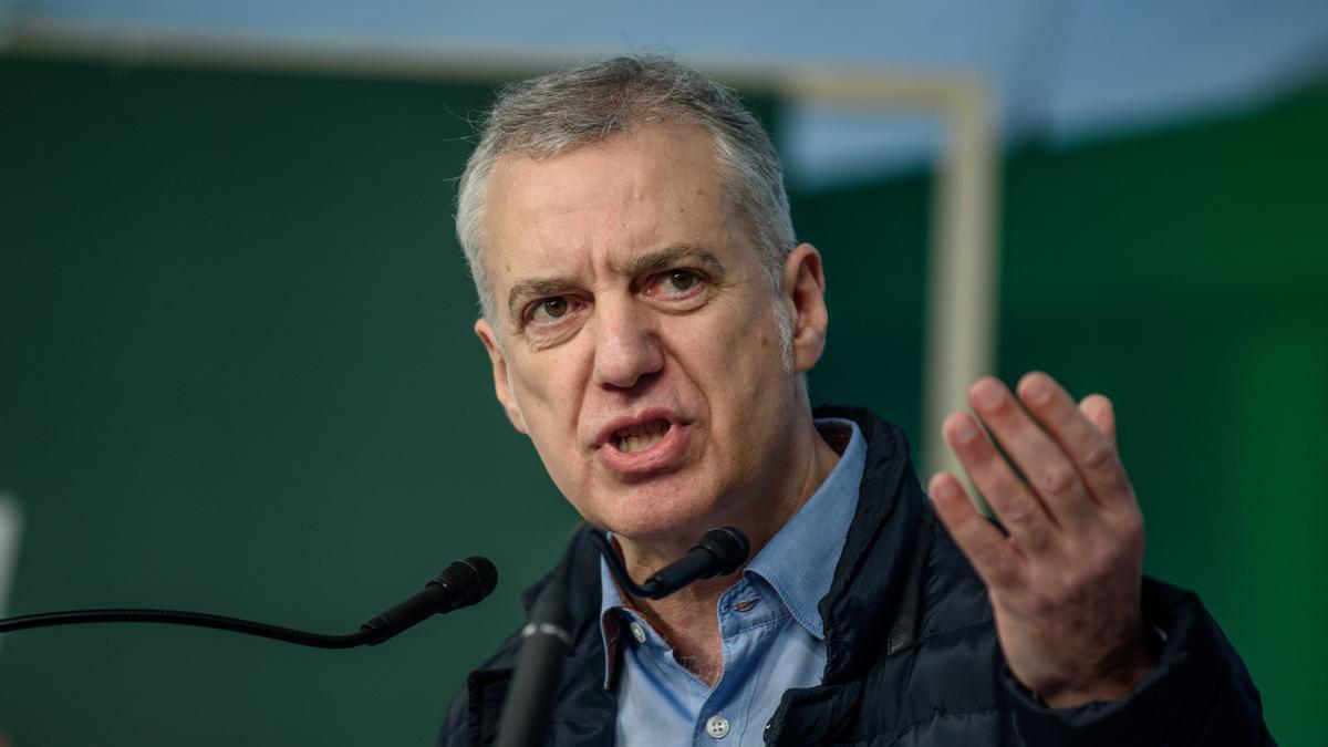 Iñigo Urkullu ha participado en un acto de campaña del PNV en Arrasate.