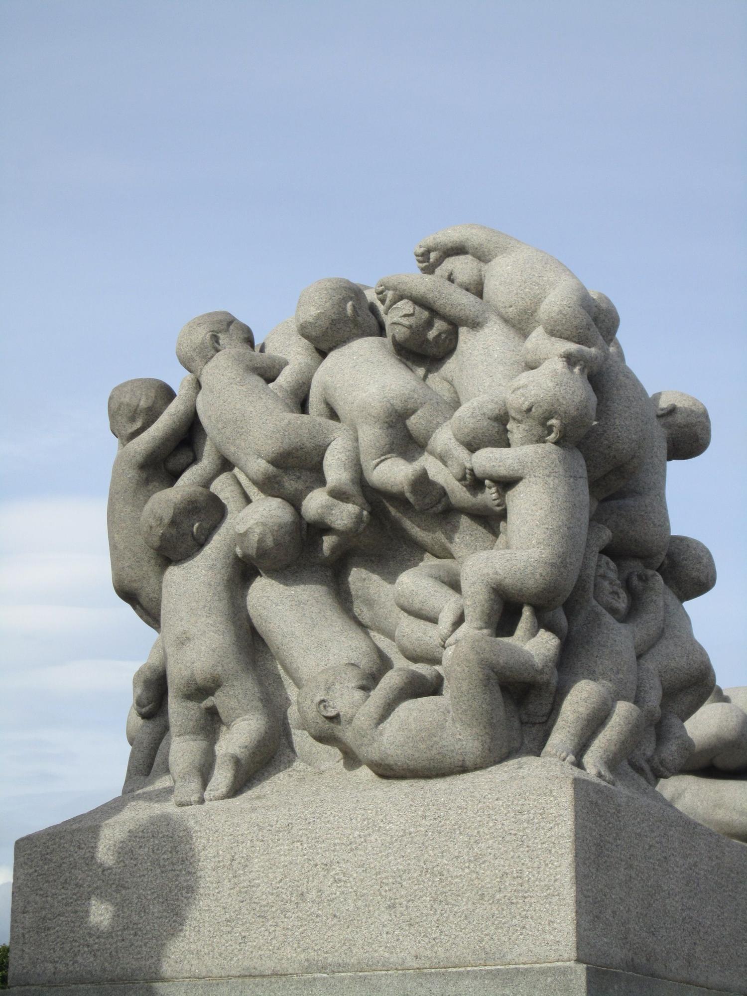 Una de las esculturas de Gustav Vigeland.