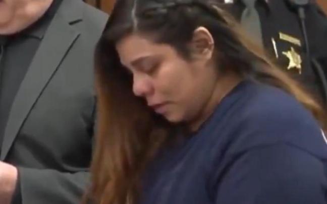 Kristel Candelario, de 31 años, condenada a cadena perpetua por la muerte de su hija.